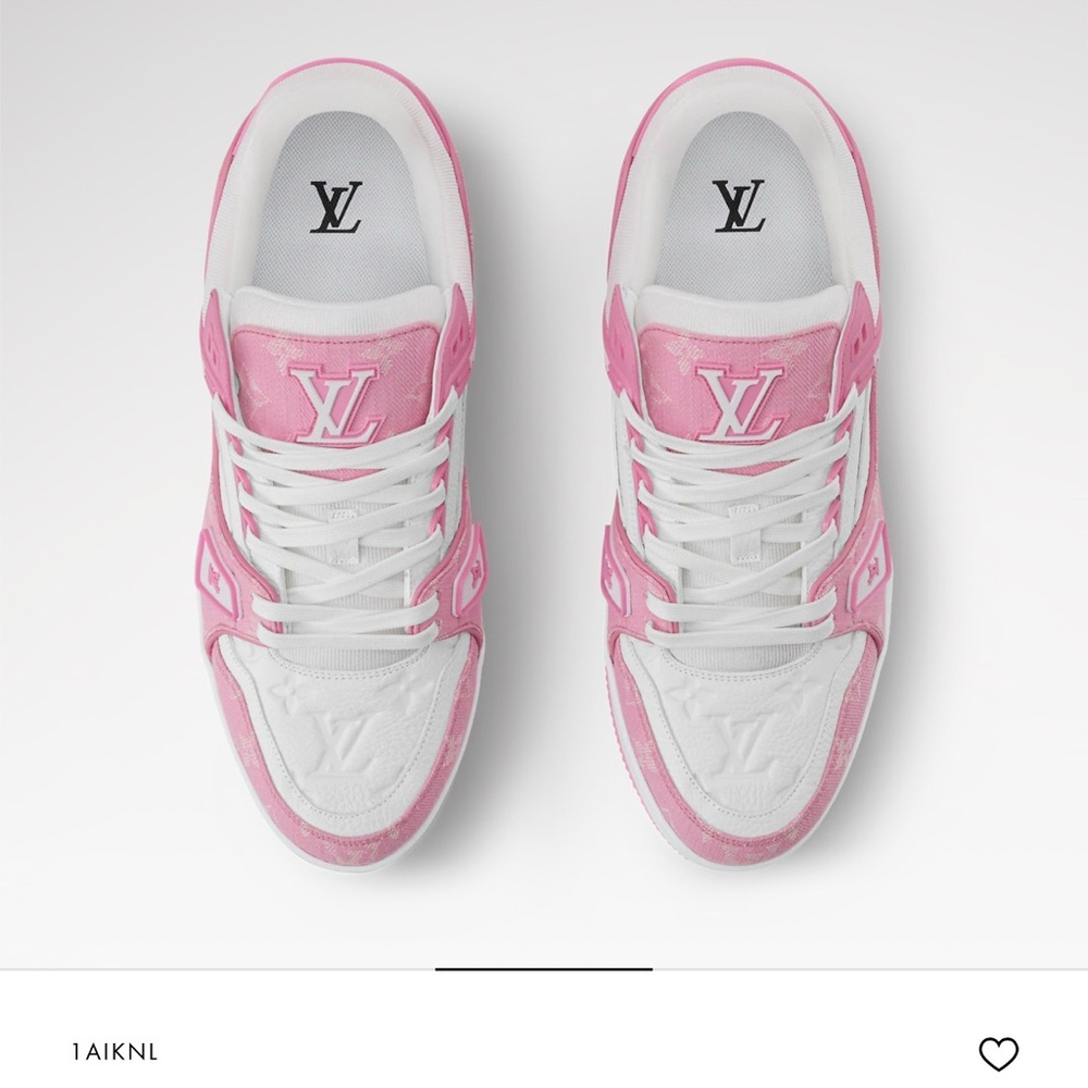 Louis Vuitton men’s Sneakers in Pink and White